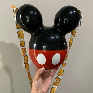 Disney Park Official Mickey Mouse Popcorn Bucket w/ strap